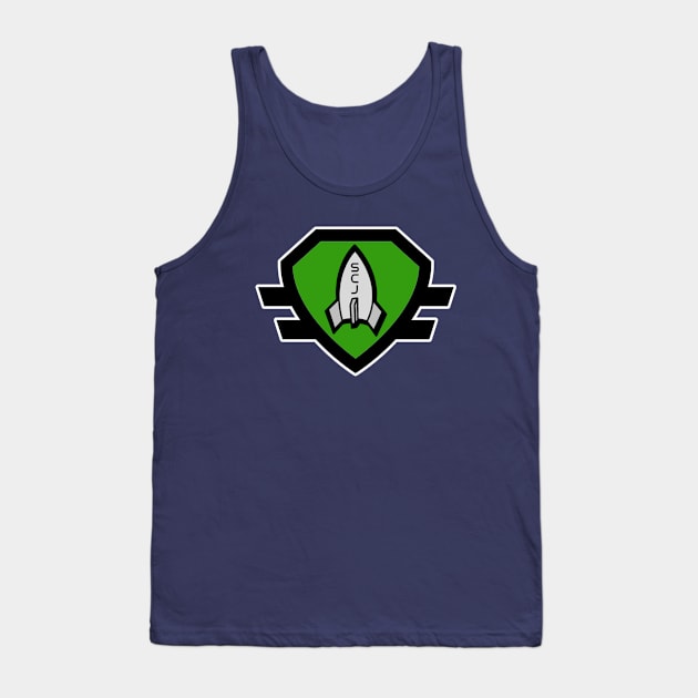 SCJ Green Shield Tank Top by Space Cadet Central